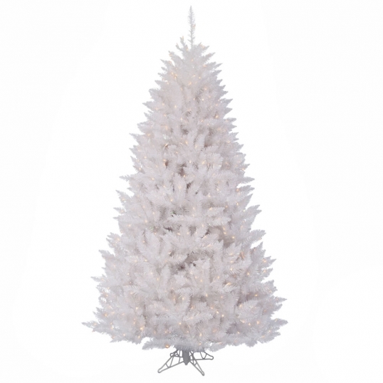 6.5 foot Sparkle White Spruce Christmas Tree: Unlit